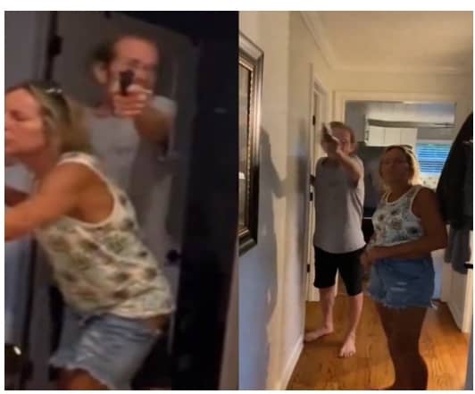 Enraged Man Shoot His Stepson For Taunting Him Before Shooting Himself Despite Pleas From Half Dressed Girlfriend (video)