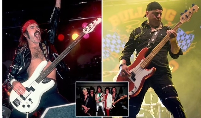 Founding bassist of 70s rock band, Saxon, is jailed for sexually assaulting 6-year-old girl
